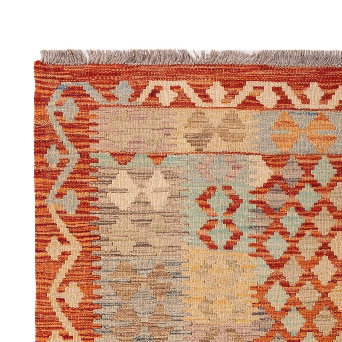 Alfombra Kelim - Splash - 200 x 122 cm - multicolor