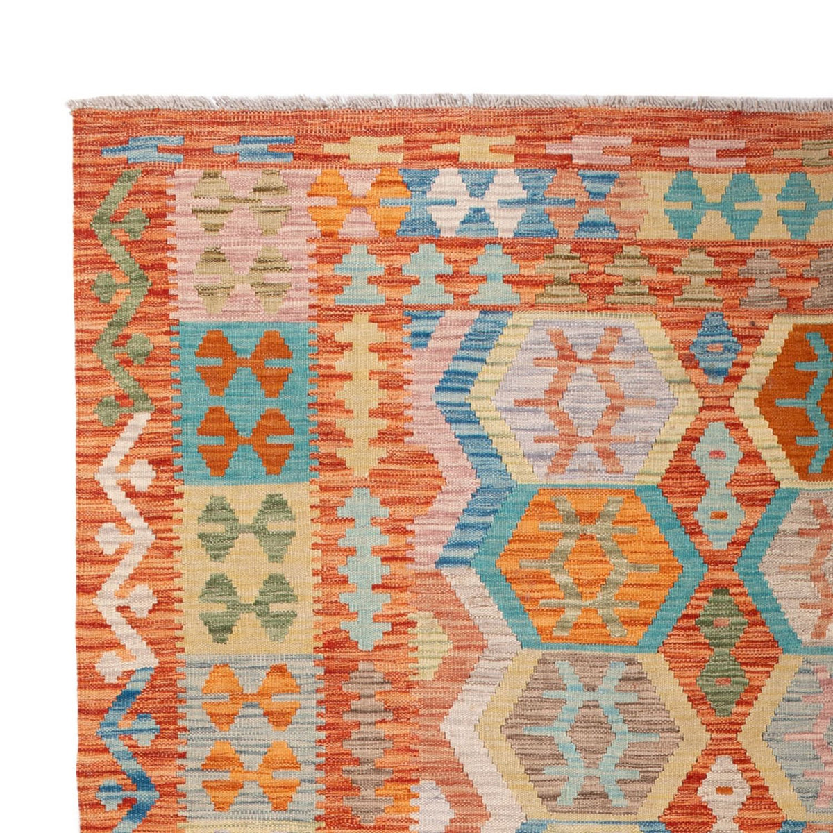 Kilim Maimana Alfombra 210x294cm - Alfombra de lana