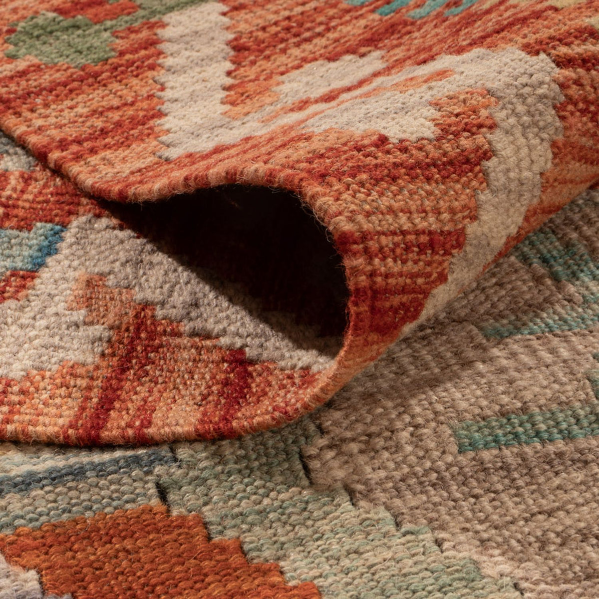 Alfombra Kelim - Splash - 294 x 210 cm - multicolor