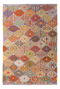 Alfombra Kelim - Splash - 292 x 204 cm - multicolor