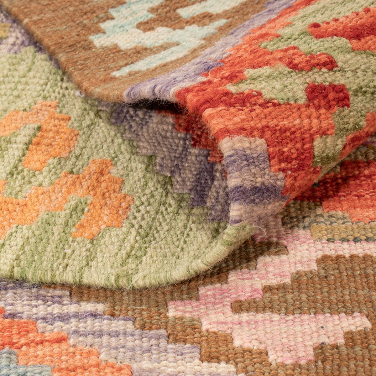 Alfombra Kelim - Splash - 292 x 204 cm - multicolor