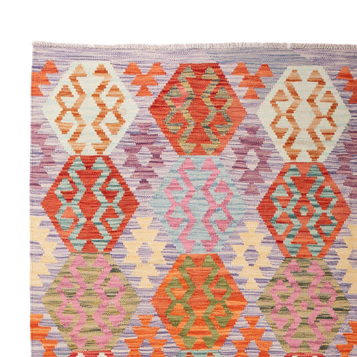 Alfombra Kelim - Splash - 290 x 214 cm - multicolor