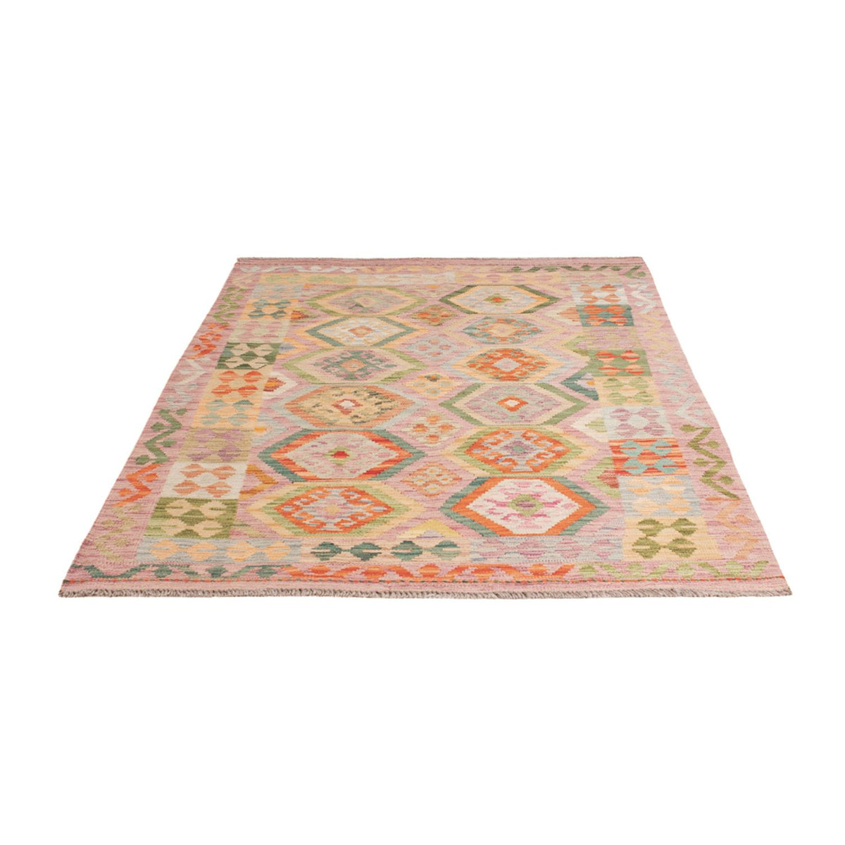 Alfombra Kelim - Splash - 187 x 127 cm - multicolor