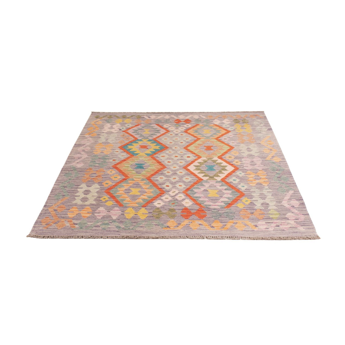 Alfombra Kelim - Splash - 187 x 134 cm - multicolor