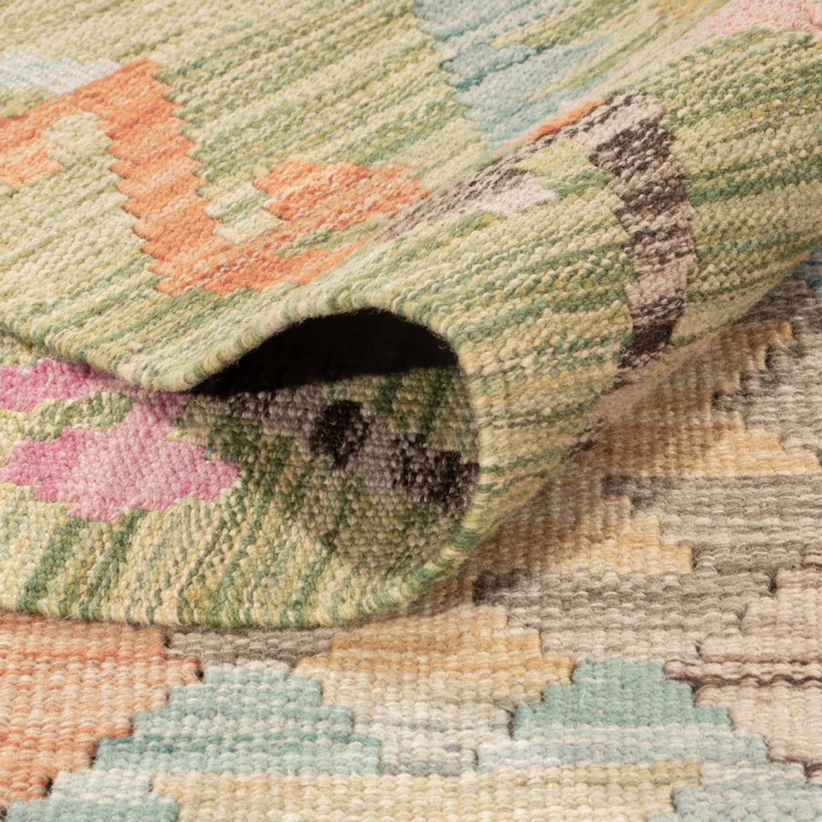 Alfombra Kelim - Splash - 181 x 120 cm - multicolor