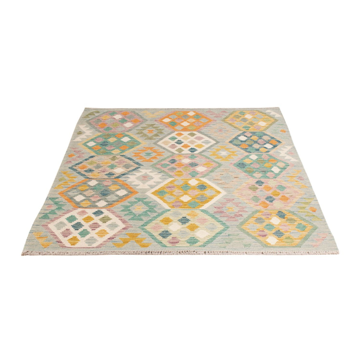 Alfombra Kelim - Splash - 177 x 124 cm - multicolor