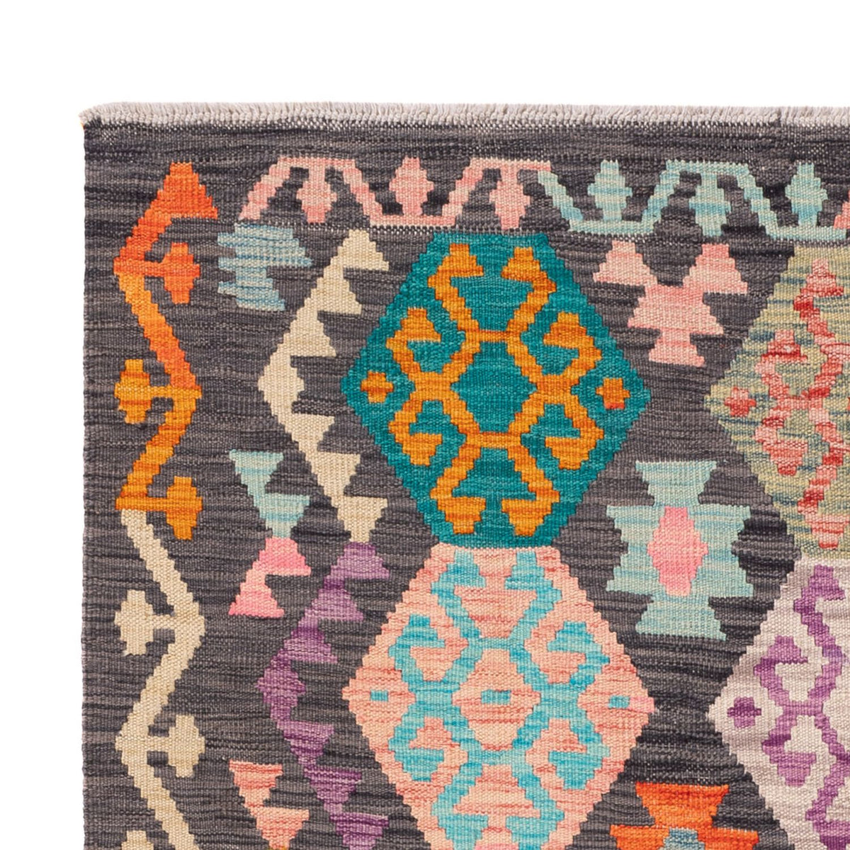 Alfombra Kelim - Splash - 180 x 136 cm - multicolor