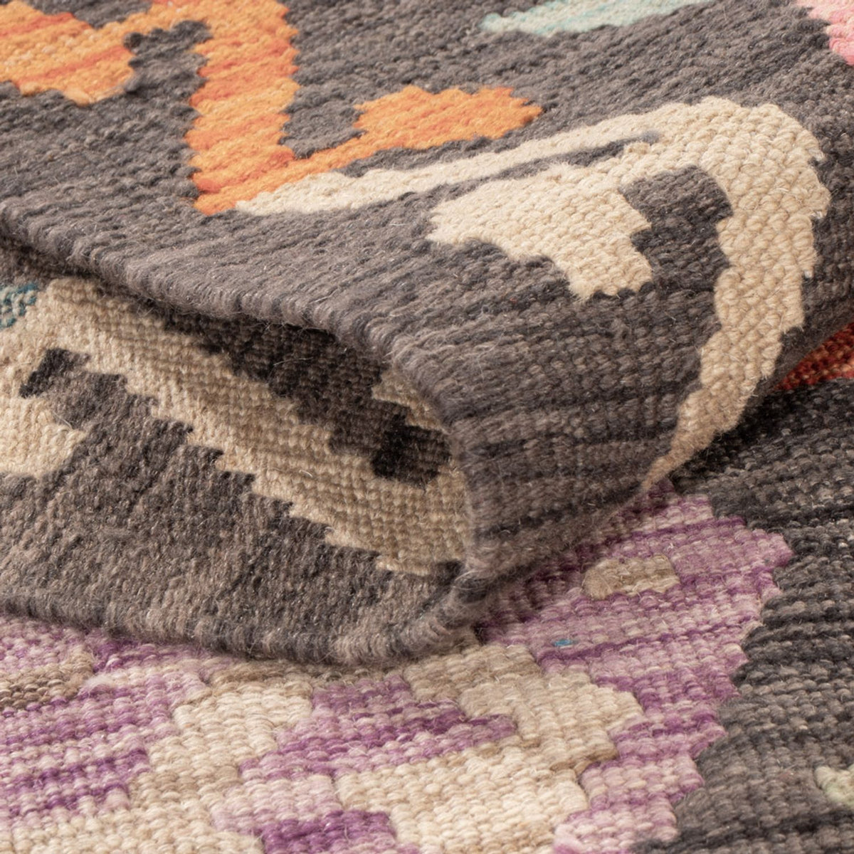 Alfombra Kelim - Splash - 180 x 136 cm - multicolor