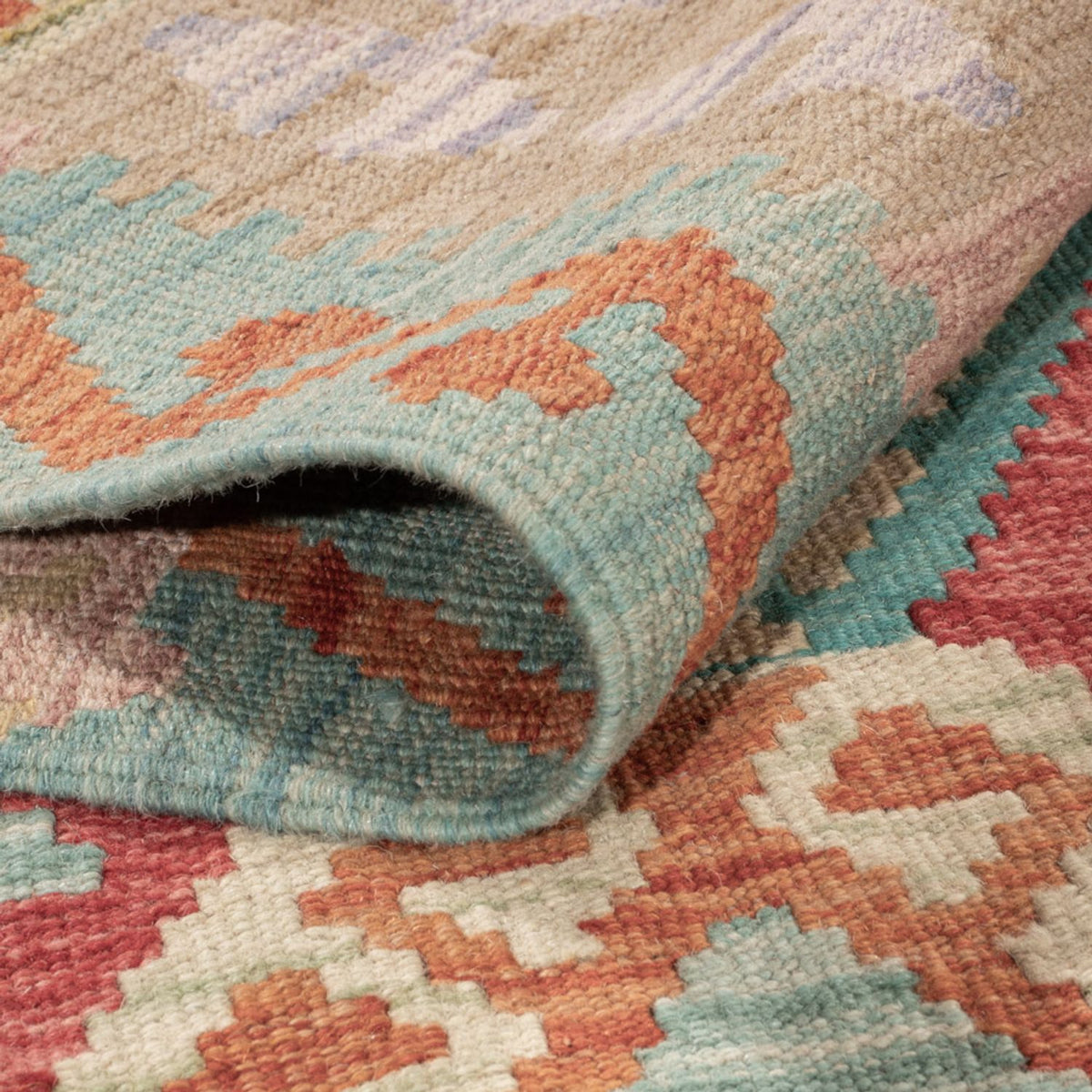 Alfombra Kelim - Splash - 186 x 132 cm - multicolor