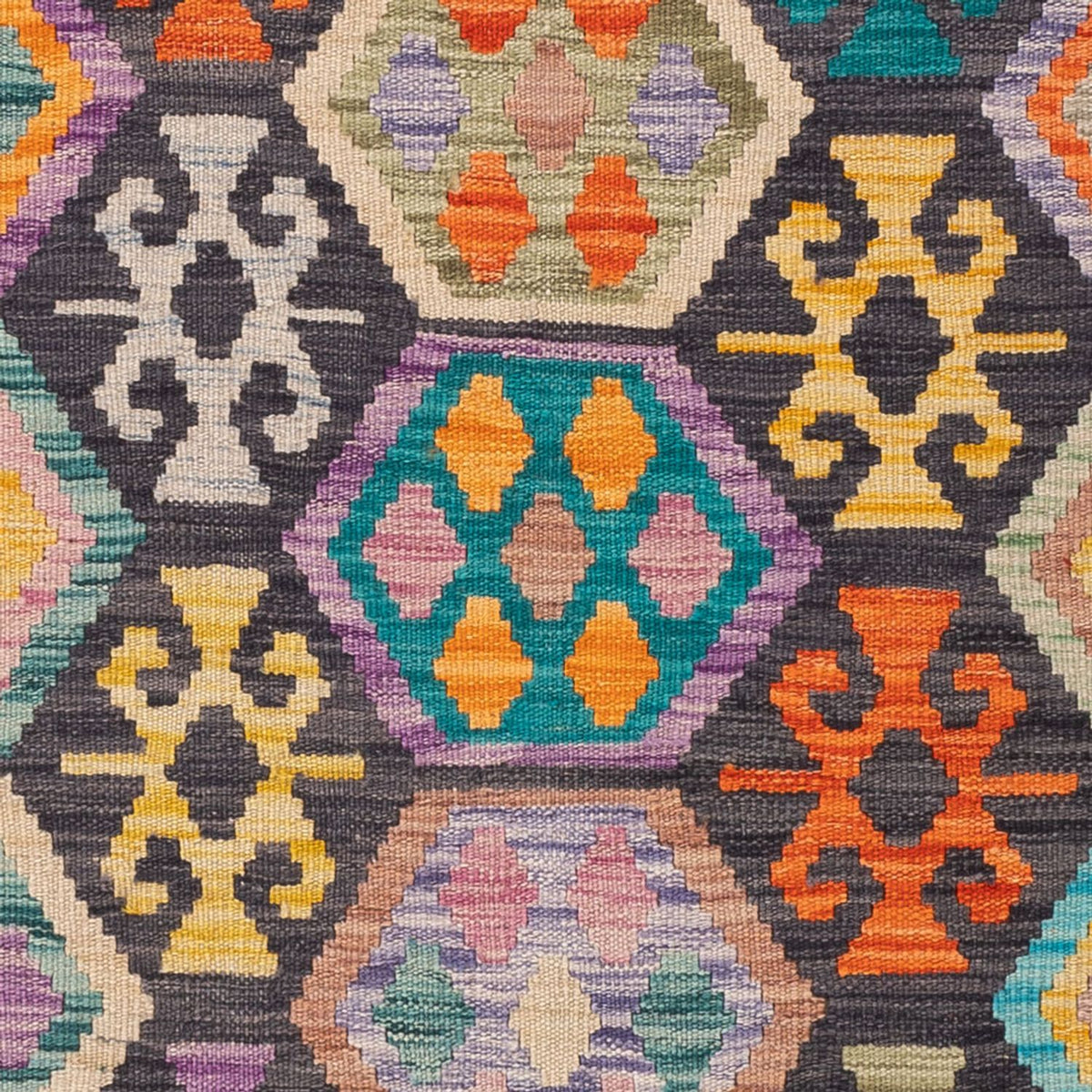 Alfombra Kelim - Splash - 180 x 127 cm - multicolor