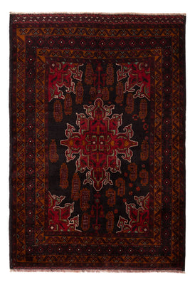 Alfombra Belutsch - 181 x 126 cm - rojo oscuro