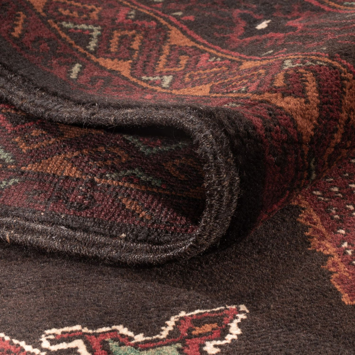 Alfombra Belutsch - 181 x 126 cm - rojo oscuro