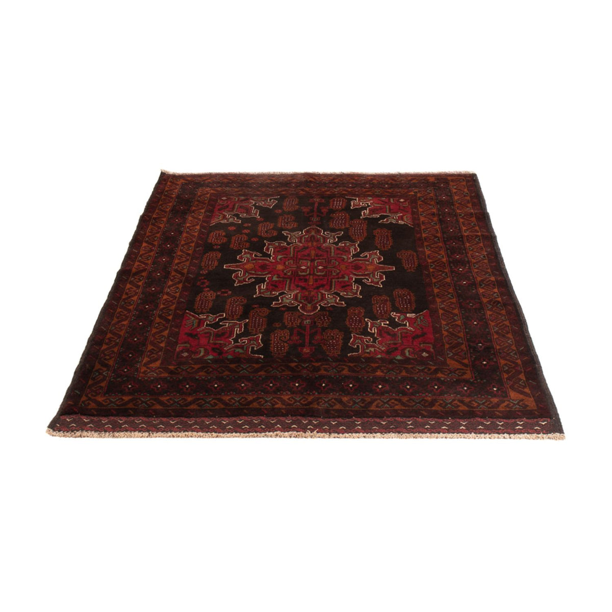 Alfombra Belutsch - 181 x 126 cm - rojo oscuro