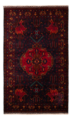 Alfombra Belutsch - 207 x 127 cm - rojo oscuro