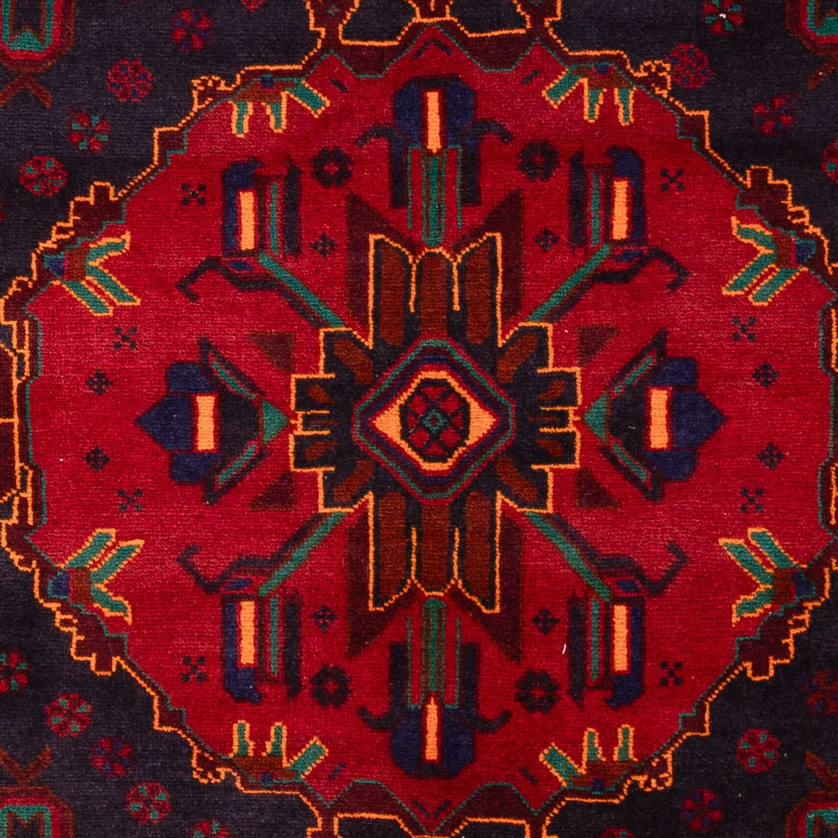 Alfombra Belutsch - 207 x 127 cm - rojo oscuro