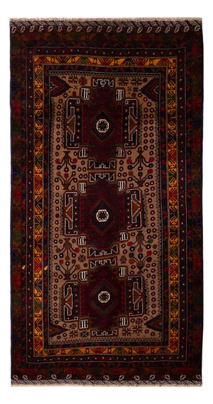 Alfombra de pasillo Alfombra Belutsch - 209 x 107 cm - óxido