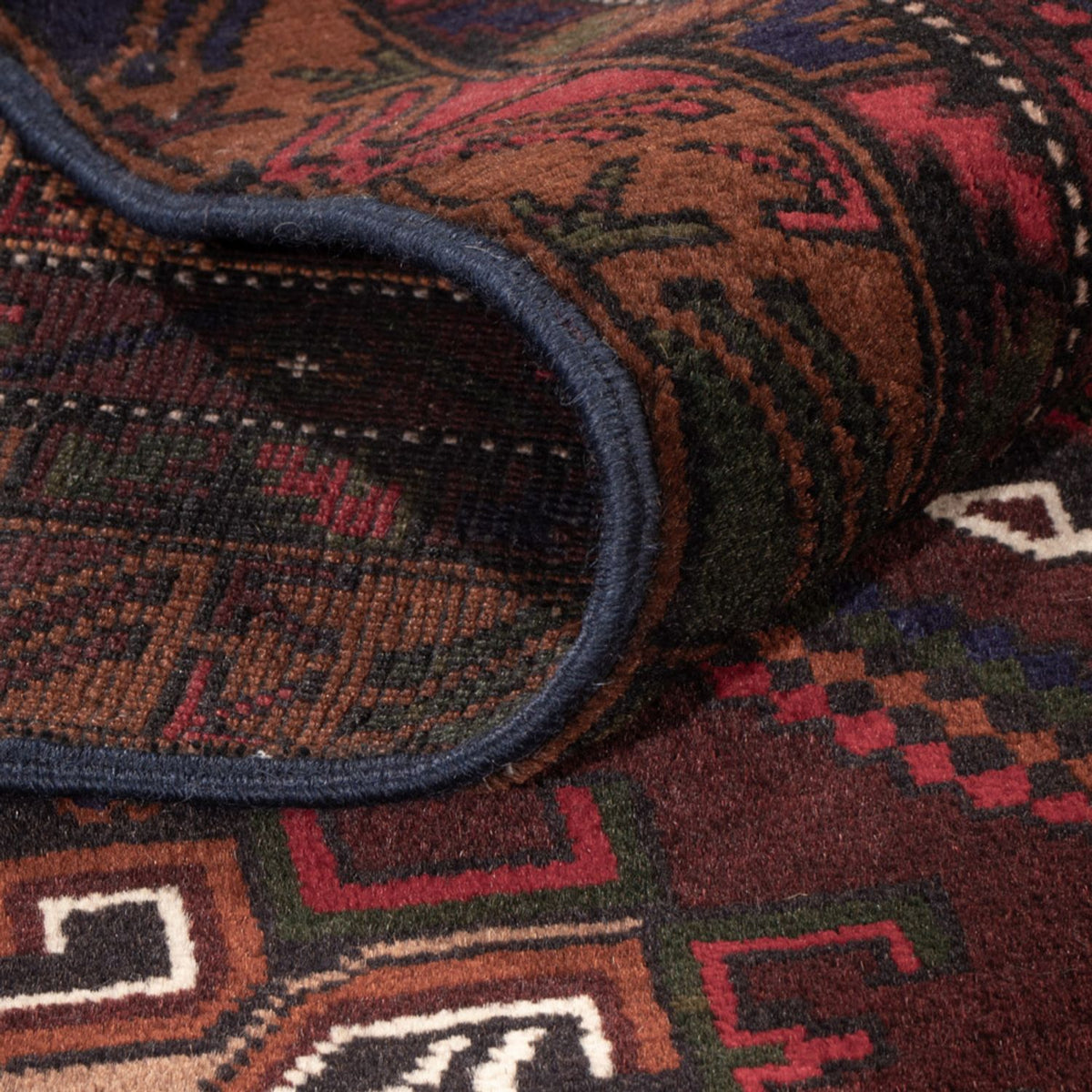 Alfombra de pasillo Alfombra Belutsch - 209 x 107 cm - óxido