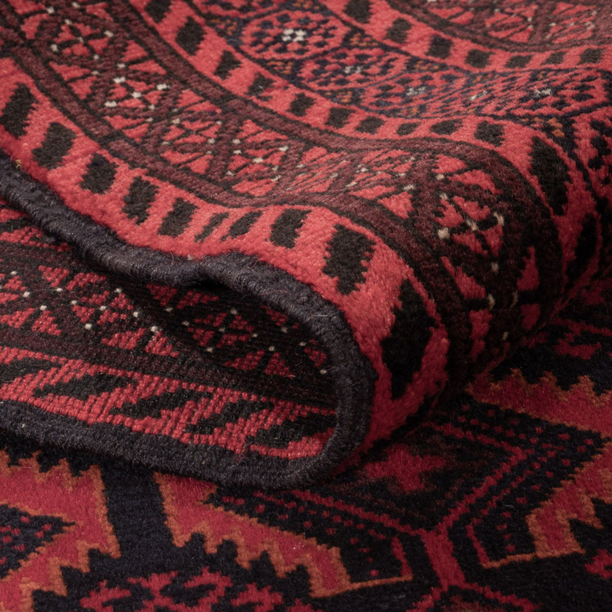 Alfombra Belutsch - 180 x 107 cm - rojo oscuro