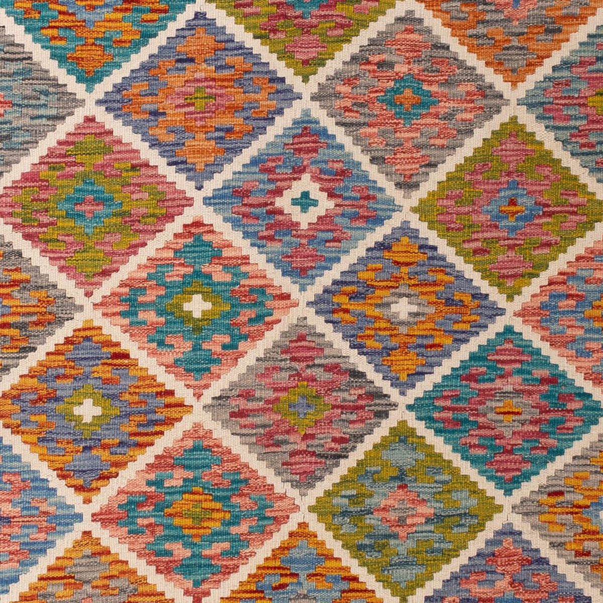 Alfombra Kelim - Splash - 290 x 200 cm - multicolor