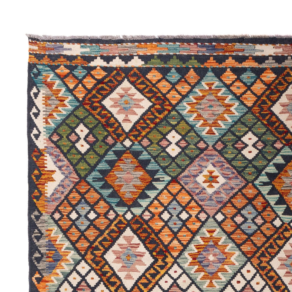 Alfombra Kelim - Splash - 290 x 206 cm - multicolor