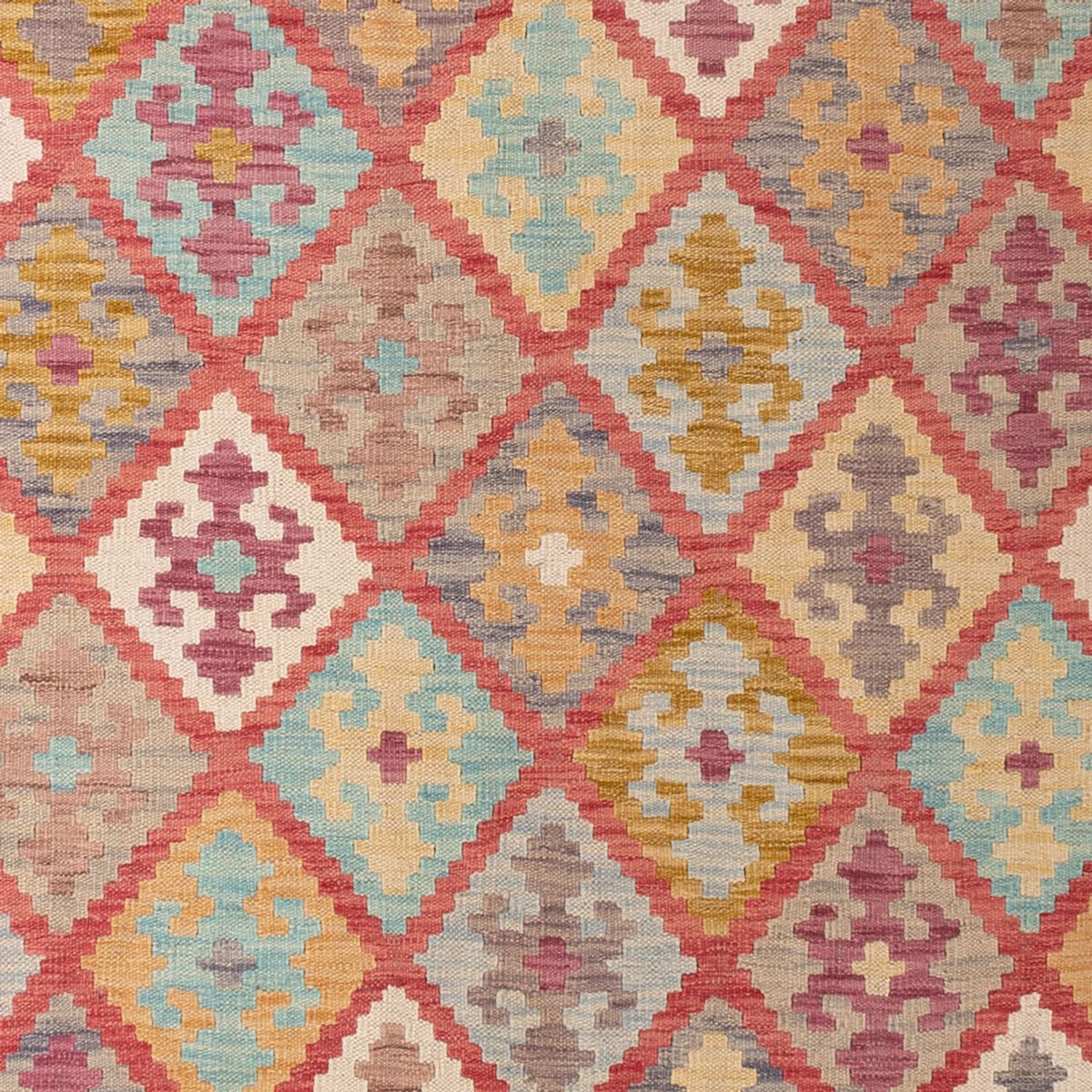 Alfombra Kelim - Splash - 299 x 206 cm - multicolor