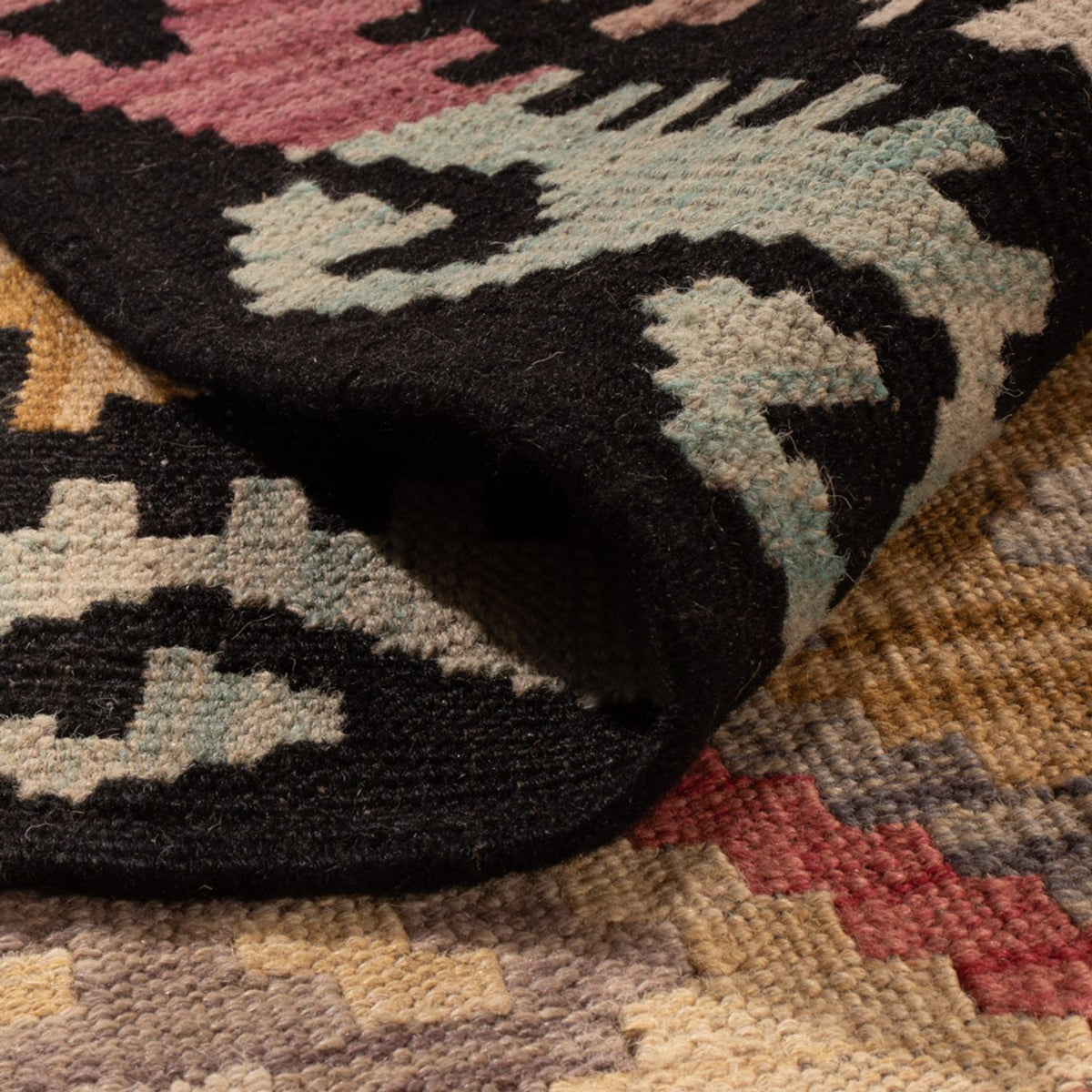 Alfombra Kelim - Splash - 299 x 206 cm - multicolor