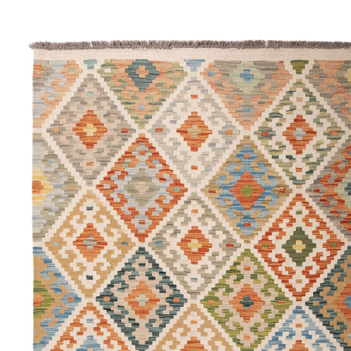 Alfombra Kelim - Splash - 299 x 206 cm - multicolor