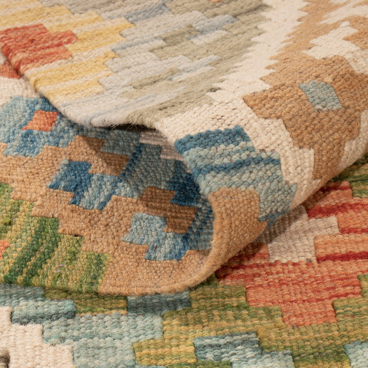 Alfombra Kelim - Splash - 299 x 206 cm - multicolor