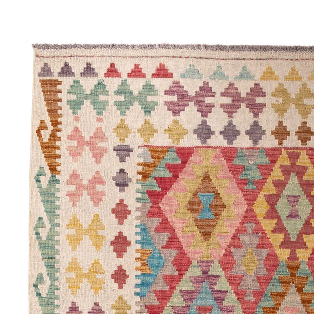 Alfombra Kelim - Splash - 300 x 201 cm - multicolor