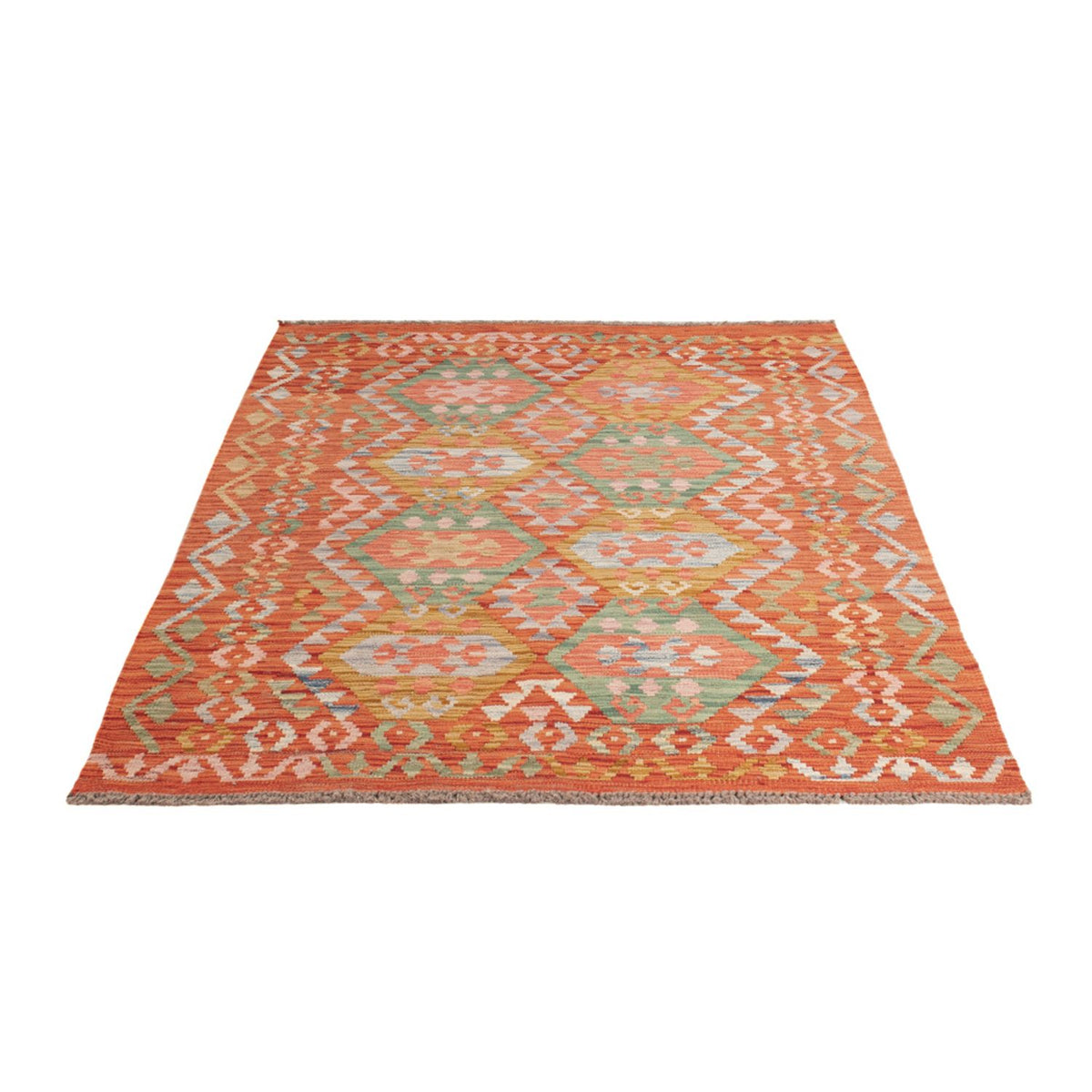 Alfombra Kelim - Splash - 177 x 118 cm - multicolor