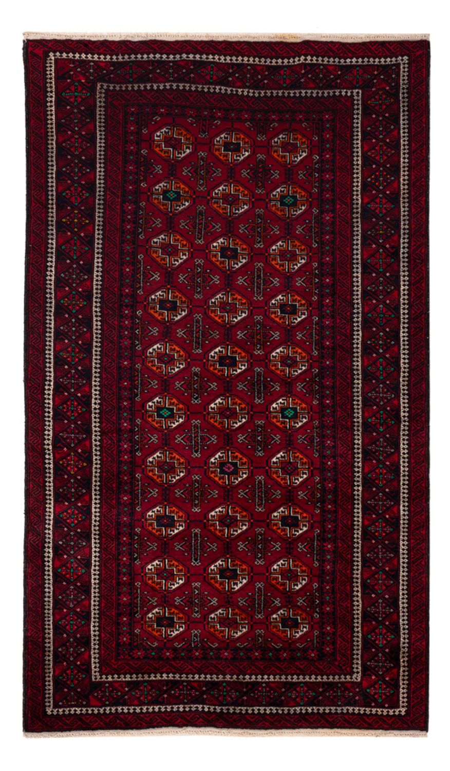 Alfombra Belutsch - 190 x 111 cm - rojo oscuro
