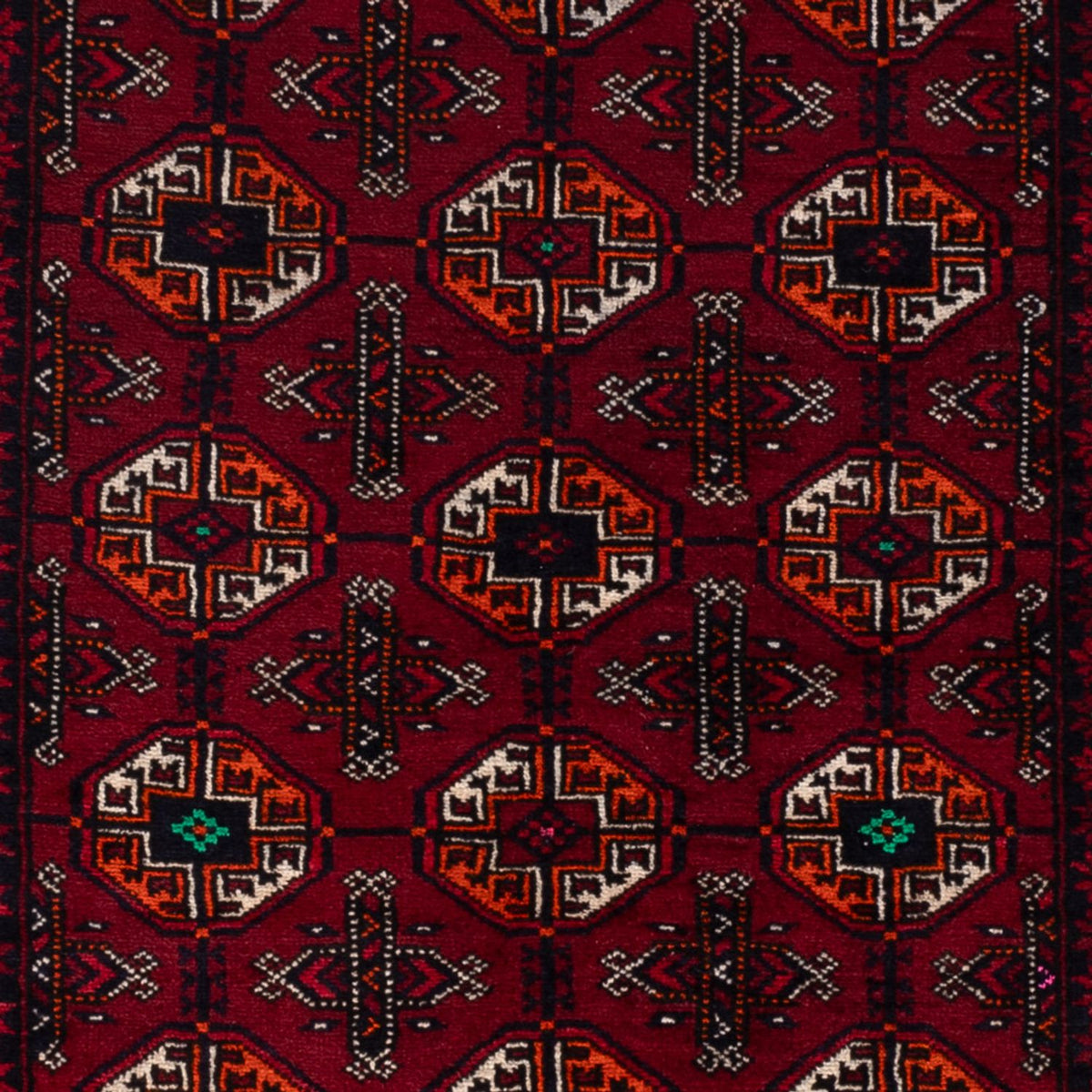 Alfombra Belutsch - 190 x 111 cm - rojo oscuro