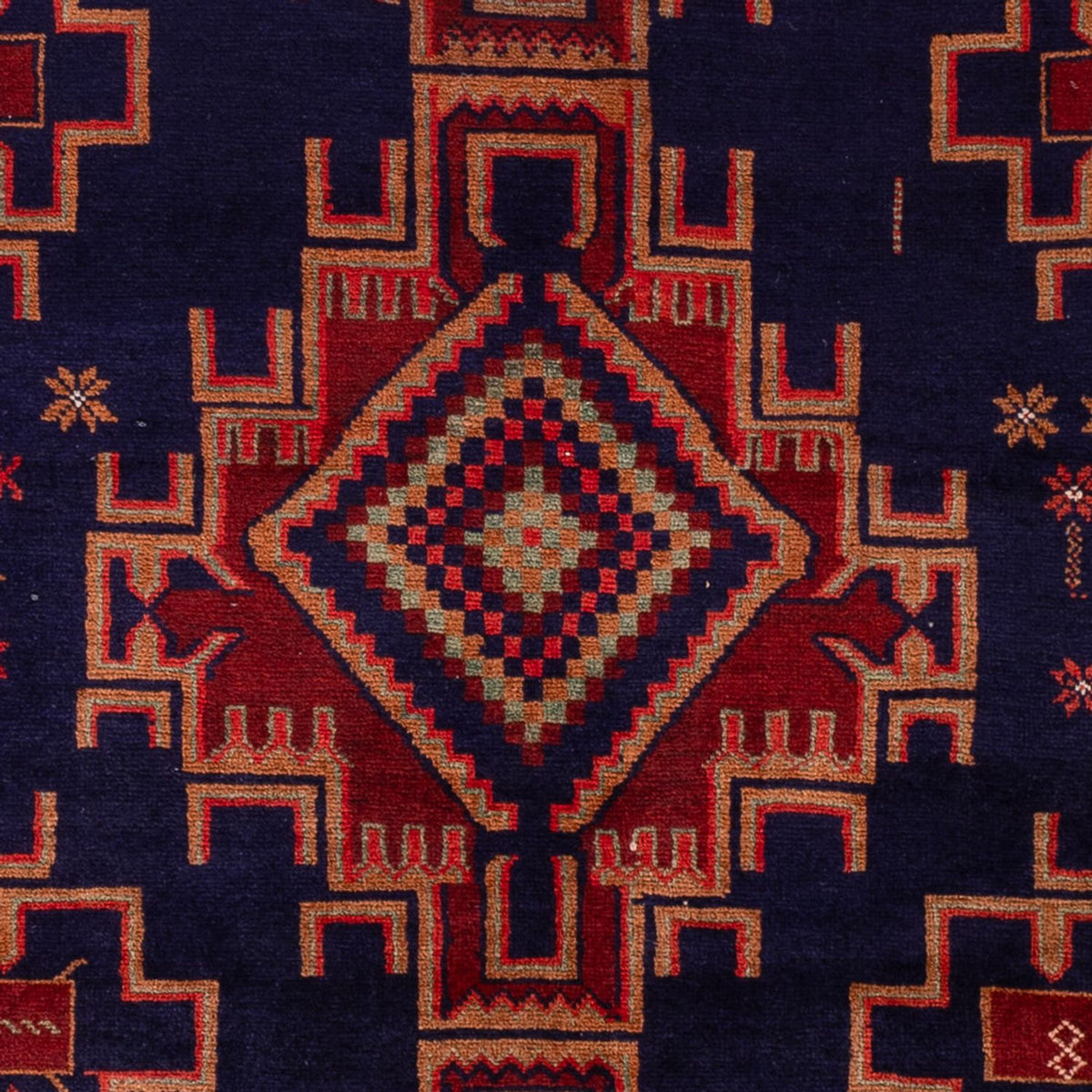 Alfombra Belutsch - 200 x 122 cm - rojo oscuro
