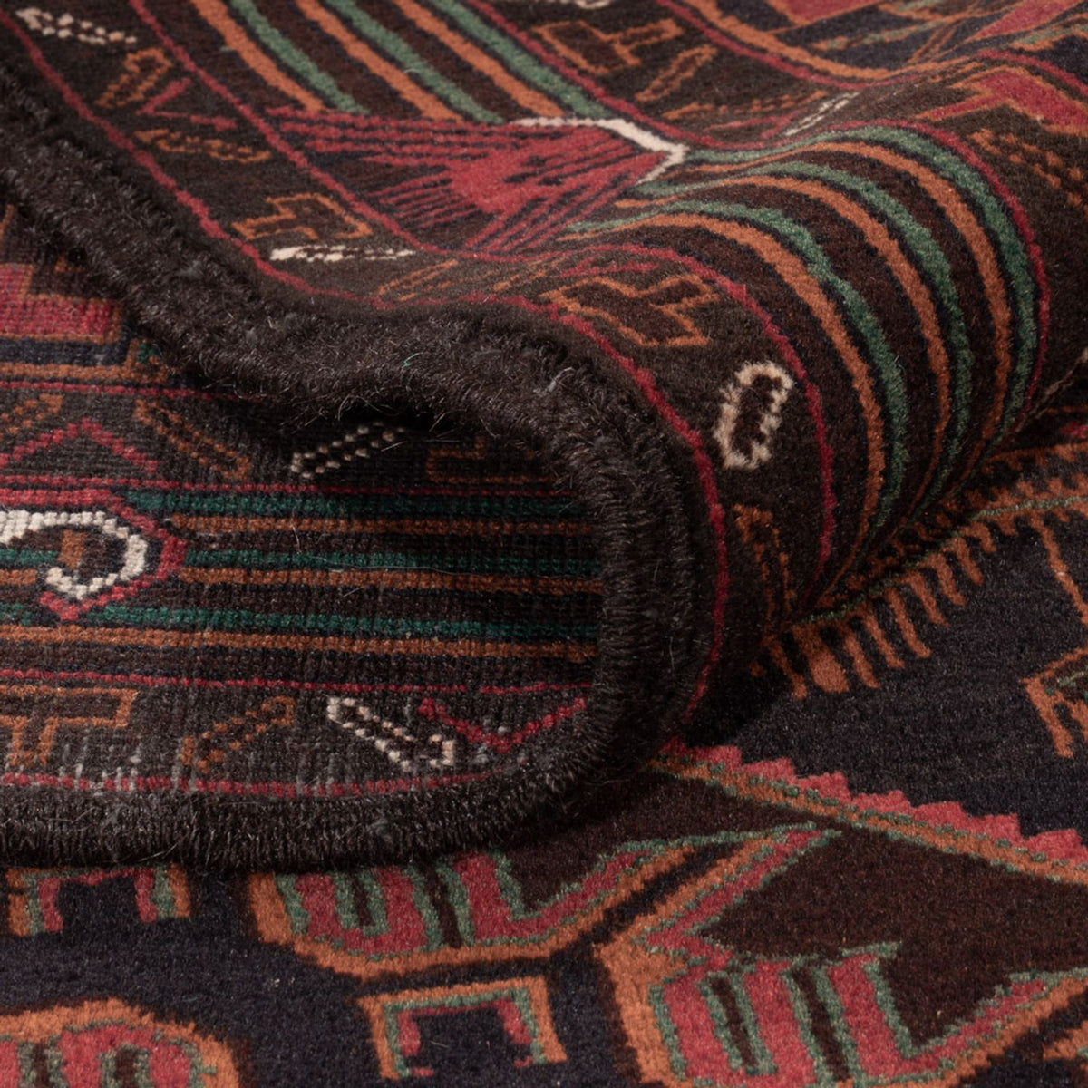 Alfombra Belutsch - 213 x 128 cm - rojo oscuro