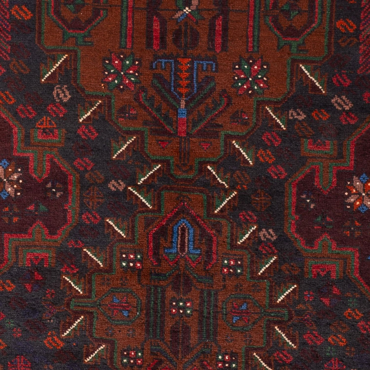 Alfombra Belutsch - 195 x 120 cm - rojo oscuro