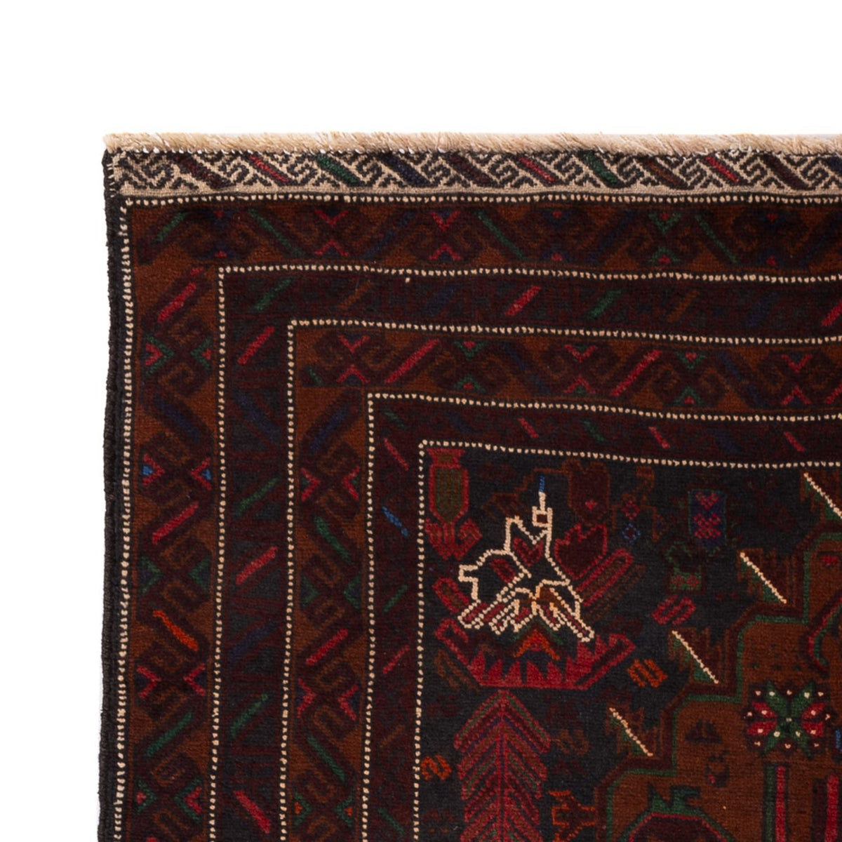 Alfombra Belutsch - 195 x 120 cm - rojo oscuro