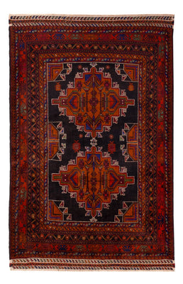 Alfombra Belutsch - 193 x 130 cm - rojo oscuro