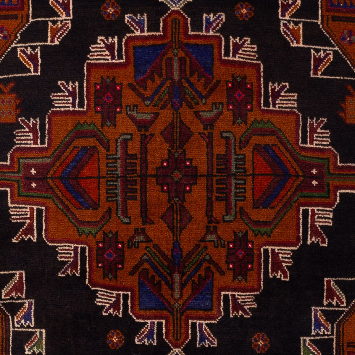 Alfombra Belutsch - 193 x 130 cm - rojo oscuro