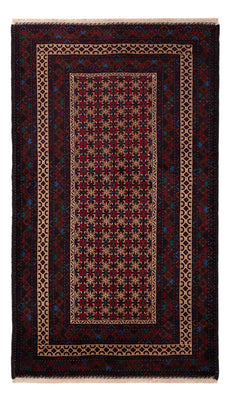 Alfombra de pasillo Alfombra Belutsch - 200 x 114 cm - rojo oscuro