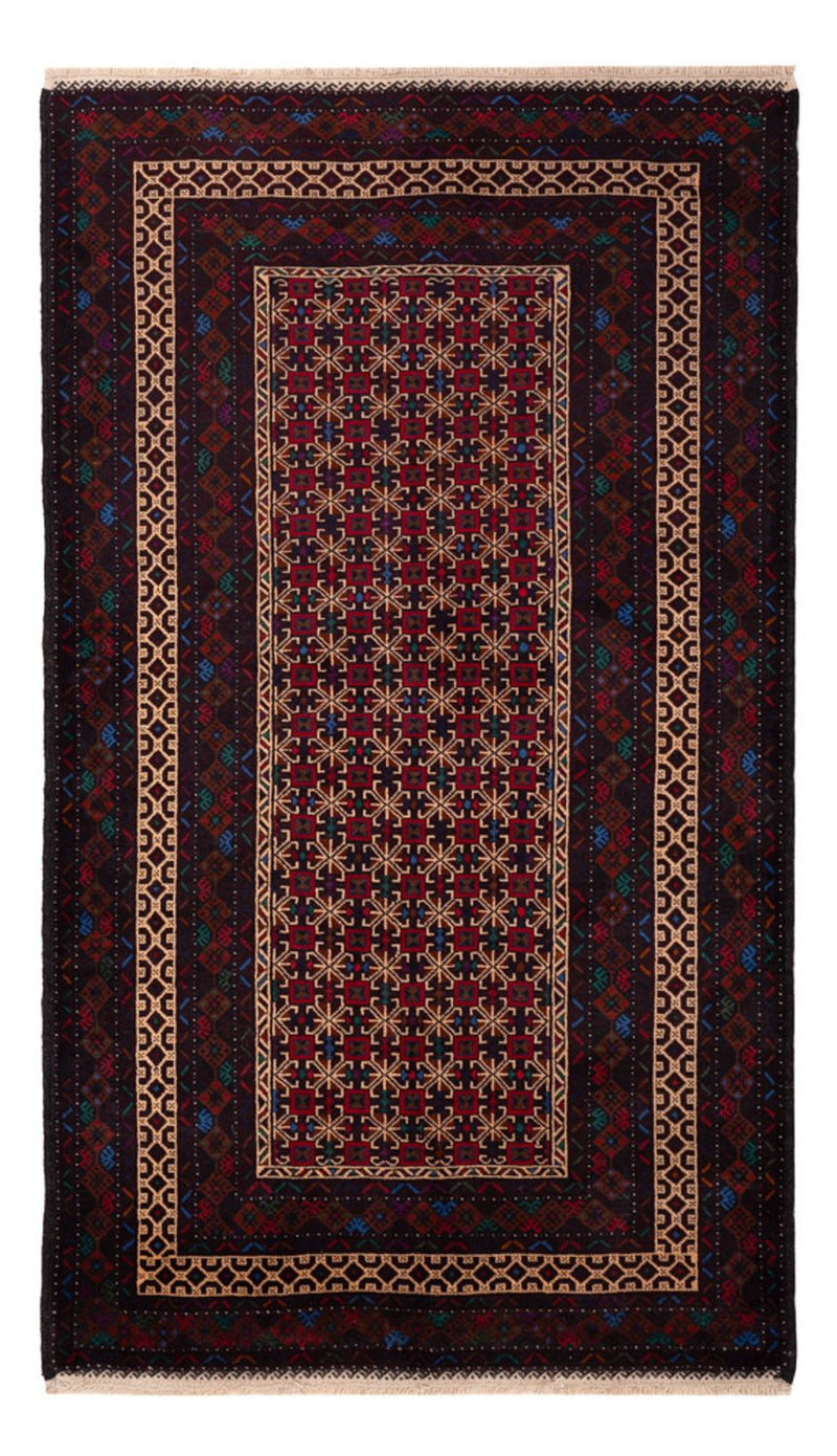 Alfombra de pasillo Alfombra Belutsch - 200 x 114 cm - rojo oscuro