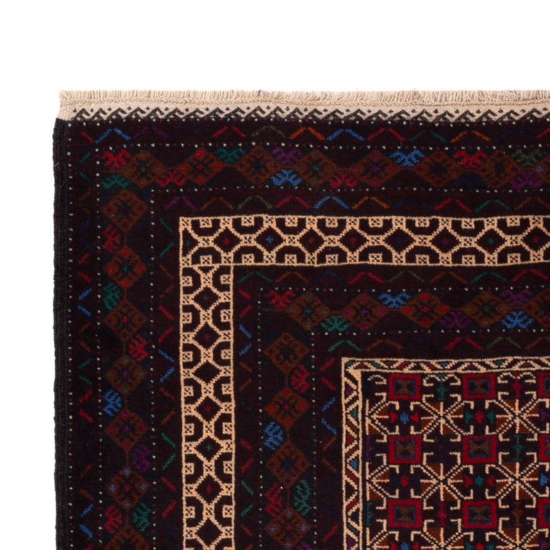 Alfombra de pasillo Alfombra Belutsch - 200 x 114 cm - rojo oscuro