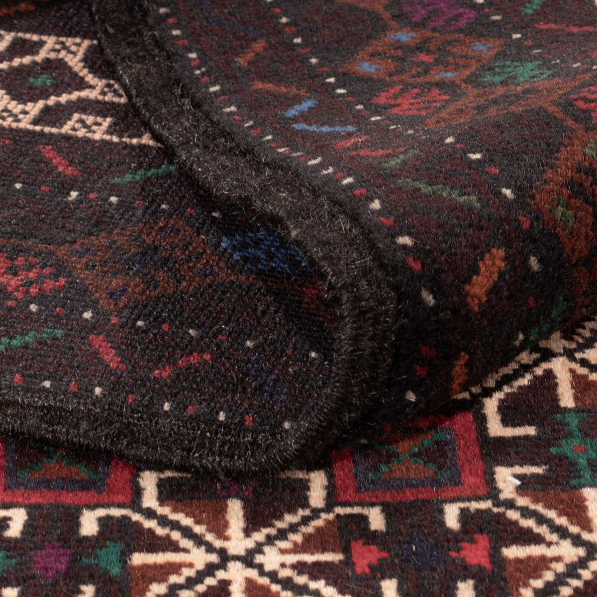 Alfombra de pasillo Alfombra Belutsch - 200 x 114 cm - rojo oscuro