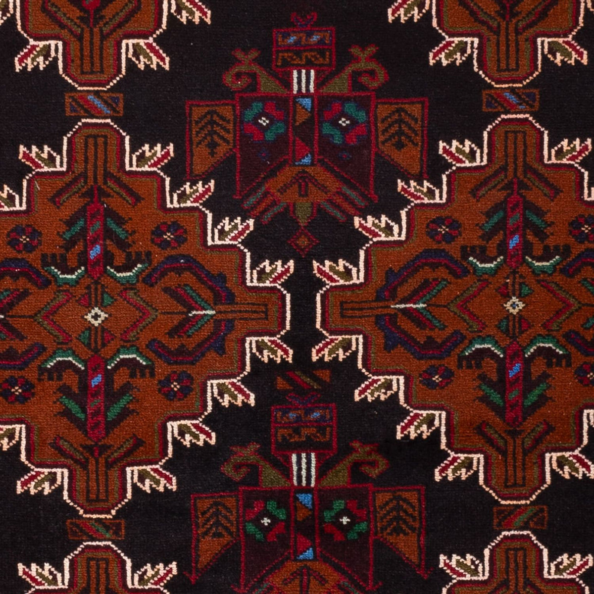 Alfombra Belutsch - 192 x 127 cm - rojo oscuro