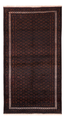Alfombra de pasillo Alfombra Belutsch - 236 x 122 cm - marrón oscuro