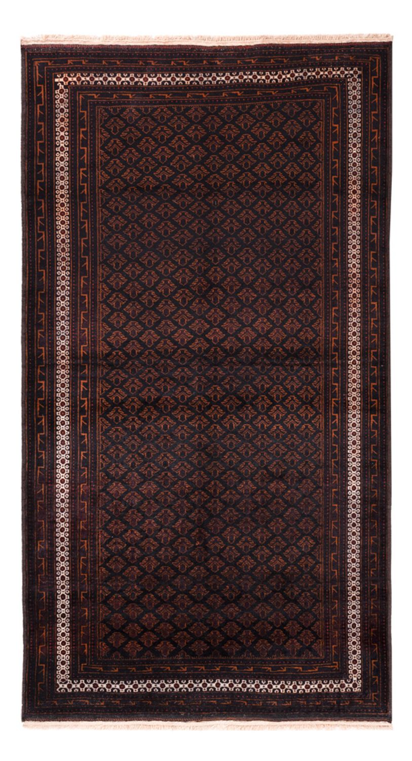 Alfombra de pasillo Alfombra Belutsch - 236 x 122 cm - marrón oscuro