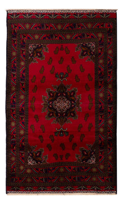 Alfombra Belutsch - 201 x 123 cm - rojo