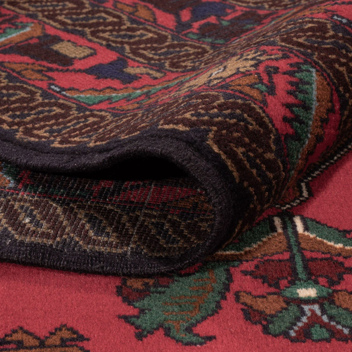 Alfombra Belutsch - 201 x 123 cm - rojo