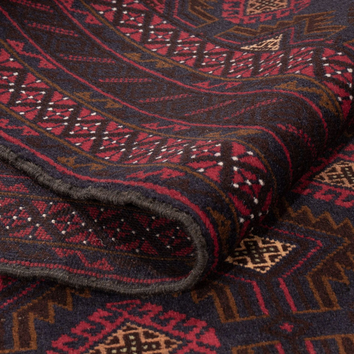 Alfombra Belutsch - 194 x 122 cm - rojo oscuro