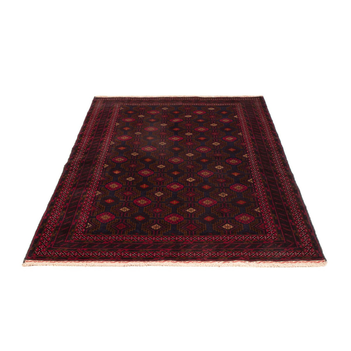 Alfombra Belutsch - 194 x 122 cm - rojo oscuro