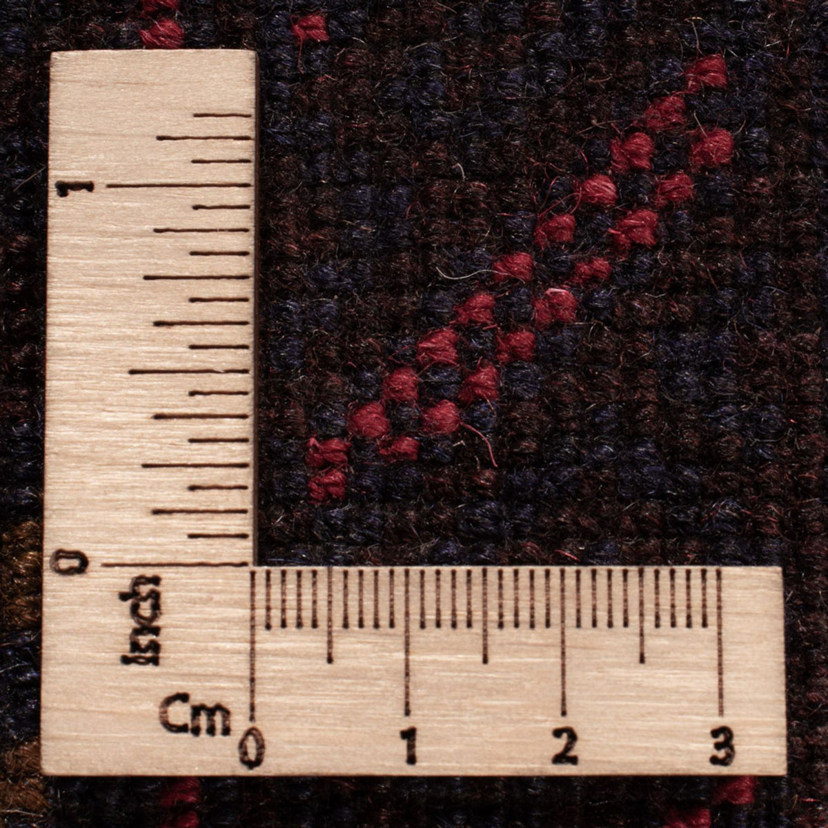 Alfombra Belutsch - 194 x 122 cm - rojo oscuro